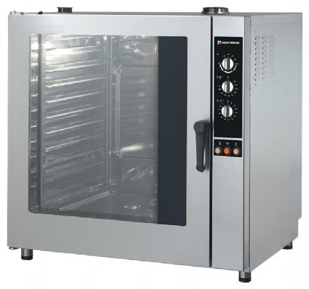 Four mixte professionnel Gaz niveaux Commande mécanique Auto-nettoyant Grilles GN 1/1 - Furnotel - CDA211G