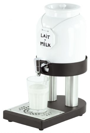 Distributeur de lait froid en porcelaine 4L - Casselin - CDLPF4 Distributeur de lait froid en porcelaine 4L - Casselin - CDLPF4