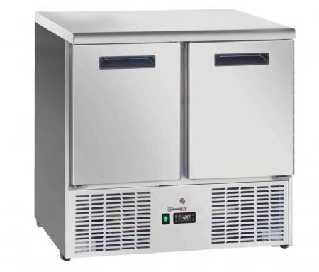 Desserte rfrigre -18/-10C avec 2 tagres rglables GN 1/1 et  2 portes - 220 litres
