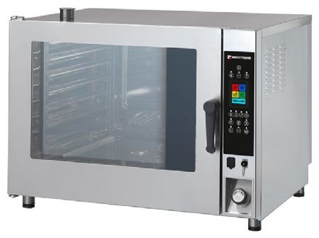 Four mixte professionnel Triphasé niveaux commandes programmables écran tactile injection directe - Furnotel - CDT207E