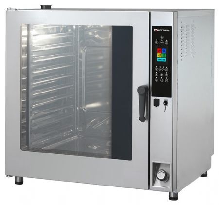 Four mixte professionnel Triphasé 23 kW niveaux écran tactile Auto-nettoyage GN1/1 - Furnotel - CDT211E