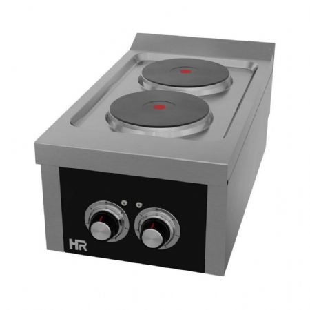 Cuisinière électrique 2 plaques Triphasé 5,2 kW - Hr Fainca - CE2P750S