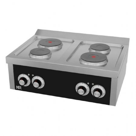Fourneau profondeur 600 Triphasé 4 plaques 6 kW - Hr Fainca - CE4P600S Fourneau profondeur 600 Triphasé 4 plaques 6 kW - Hr Fainca - CE4P600S