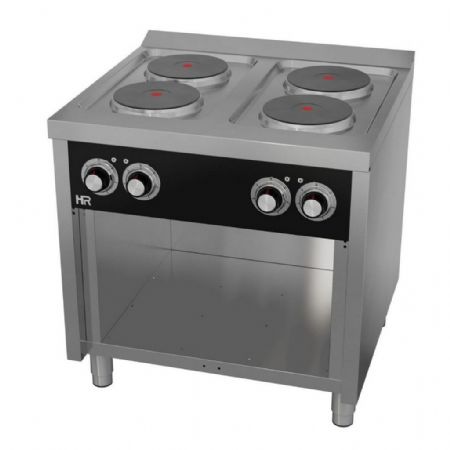 Cuisinière sur placard 4 plaques triphasé 10,4 kW - Hr Fainca - CE4P750E