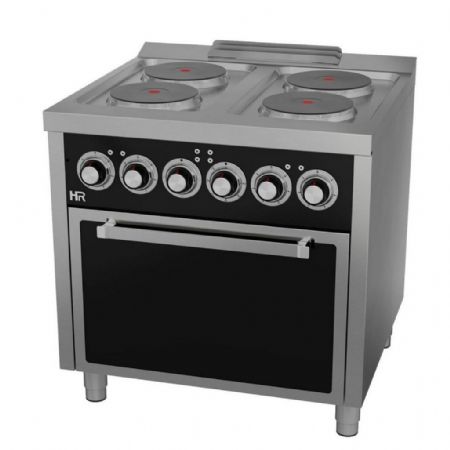 Cuisinière Triphasé 4 feux 15,4 kW - Hr Fainca - CE4P750H