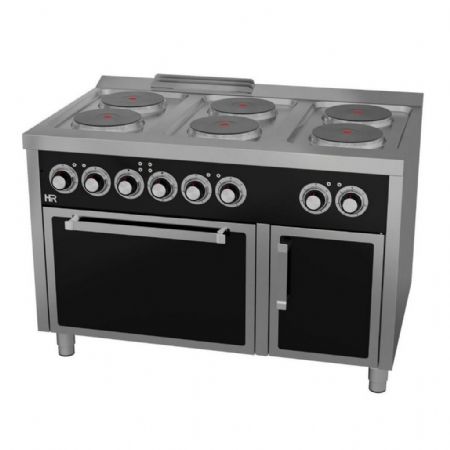 Cuisinière Triphasé 6 feux 20,6 kW - Hr Fainca - CE6P750H