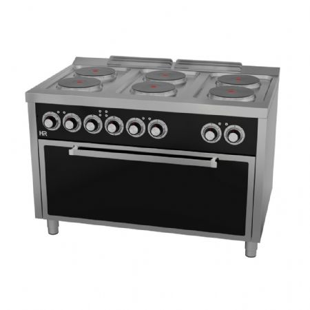 Fourneau profondeur 700 6 plaques électriques 22,6 kW à poser - Hr Fainca - CE6P750HM