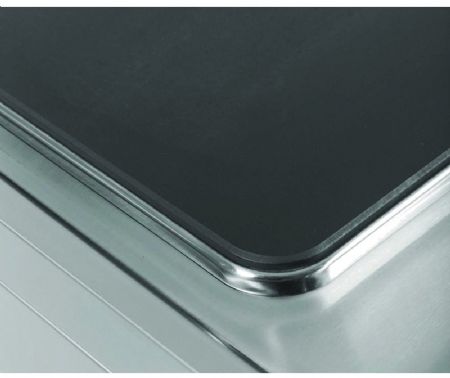 Fourneau professionnel électrique sur four électrique maxi avec 6 plaques 4 kW - 1200x930x880 mm