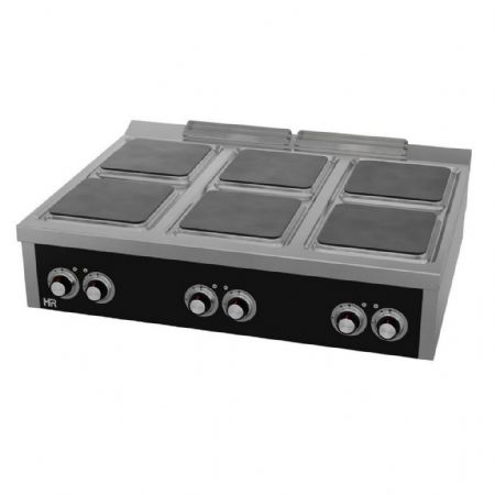 Fourneau profondeur 900 à poser 6 plaques 24 kW Triphasé - Hr Fainca - CE6P900S Fourneau profondeur 900 à poser 6 plaques 24 kW Triphasé - Hr Fainca - CE6P900S
