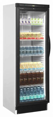 Armoire à boissons charnières côté gauche 1 porte vitrée Blanche positive - Tefcold - CEV425 1 LED L/H