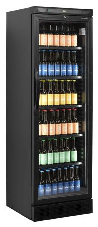 Armoire à boissons noire 1 porte vitrée 219 L 0 à +7 °C - Tefcold - CEV425 BLACK Armoire à boissons noire 1 porte vitrée 219 L 0 à +7 °C - Tefcold - CEV425 BLACK