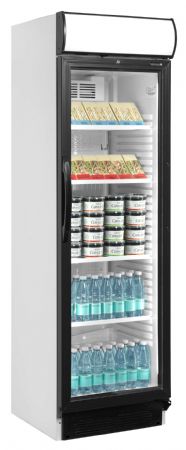 Armoire à boissons 1 porte vitrée blanche positive - Tefcold - CEV425CP 2 LED