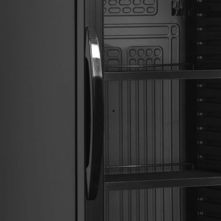 Armoire à boissons noire 1 porte vitrée 345 L +2 à +10 °C - Tefcold - CEV425CP BLACK