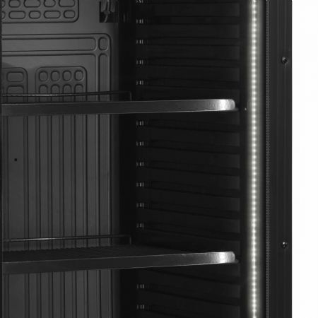 Armoire à boissons noire 1 porte vitrée 345 L +2 à +10 °C - Tefcold - CEV425CP BLACK