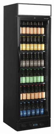 Armoire à boissons noire 1 porte vitrée positive - Tefcold - CEV435CP BLACK
