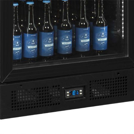 Armoire à boissons noire 1 porte vitrée positive - Tefcold - CEV435CP BLACK