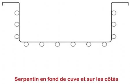 Cuve froide encastrable avec groupe incorporé 1 GN 1/1-150 - 465x646x580 mm
