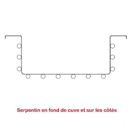 Cuve froide encastrable avec groupe incorporé 6 GN1/1 prof. 150 - Eratos - CF6G-15-GI