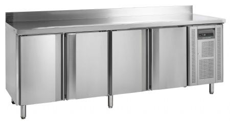 Congélateur de comptoir GN1/1 - 4 portes inox 533 L -20 à -10 °C - Tefcold - CF7410