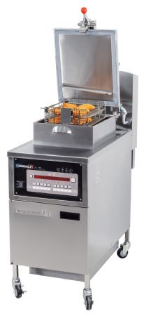 Friteuse professionnelle sur Coffre électrique à pression avec filtration 25 litres - Casselin - CFEPF25