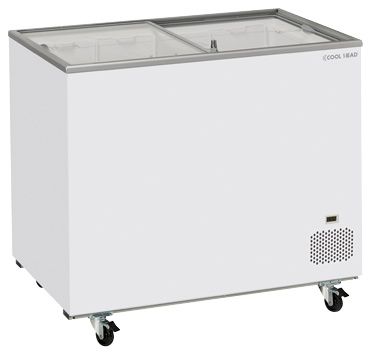 Congélateur coffre couvercle vitré coulissant 300 L - Coolhead - CFG 308