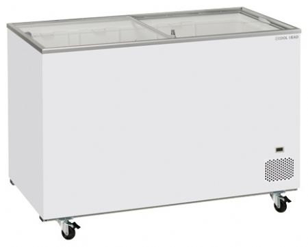 Congélateur coffre couvercle vitré coulissant 400 L - Coolhead - CFG 408