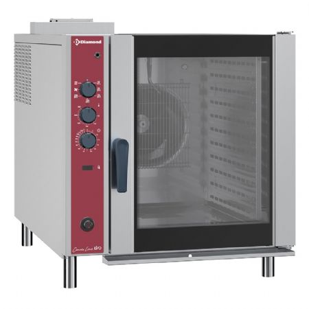 Four à convection professionnel gaz commandes manuelles humidificateur automatique GN 2/1 - Diamond - CFG102/N Four à convection professionnel gaz commandes manuelles humidificateur automatique GN 2/1 - Diamond - CFG102/N