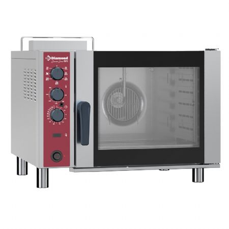 Four mixte professionnel gaz à convection, 6 niveaux GN 1/1, humidificateur automatique - Diamond - CFG61/N Four mixte professionnel gaz à convection, 6 niveaux GN 1/1, humidificateur automatique - Diamond - CFG61/N