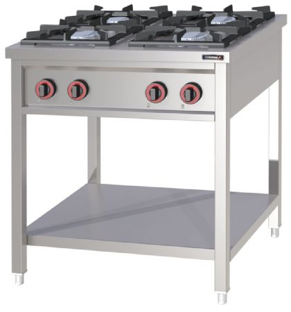 Cuisinière professionnelle Fourneau à gaz - 4 feux - Casselin - CFOG4 Cuisinière professionnelle Fourneau à gaz - 4 feux - Casselin - CFOG4