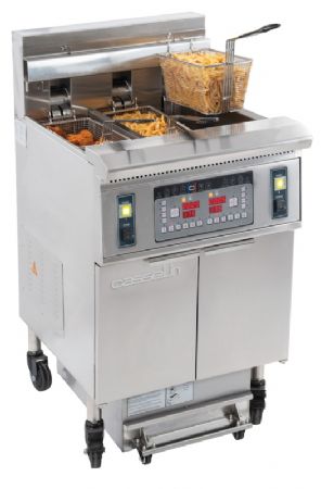 Friteuse lectrique avec filtration 12 + 22 litres 8,5+17kW