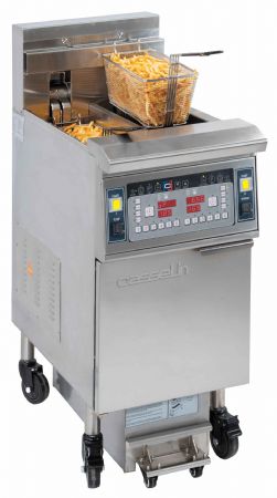 Friteuse professionnelle sur Coffre électrique avec filtration 2 x 12 litres 17kW - Casselin - CFPF212 Friteuse professionnelle sur Coffre électrique avec filtration 2 x 12 litres 17kW - Casselin - CFPF212