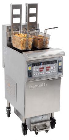 Friteuse lectrique avec relevage automatique et filtration 2 x 12 litres 17Kw