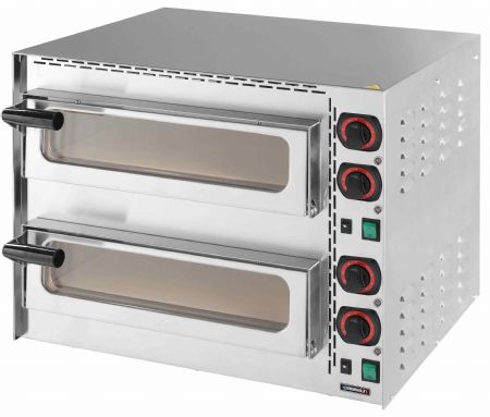 Petit four à pizza pro 2 chambres 400 électrique - Casselin - CFRP2400