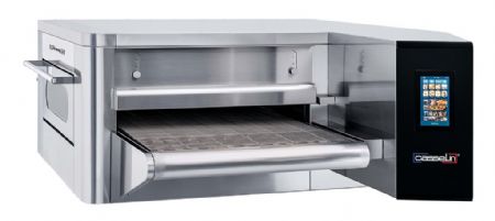 Four  pizza inox convoyeur 86 pizzas 25cm/h - 1860x 1210x500 mm