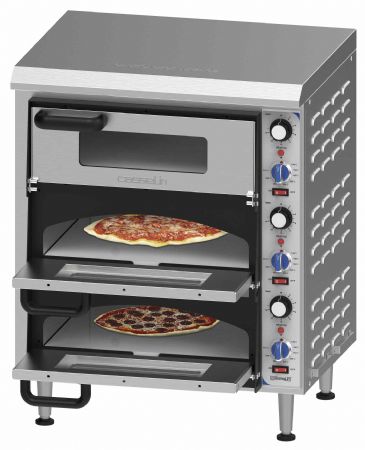 Petit four à pizza pro électrique 3 chambres 35 cm - Casselin - CFRPE335