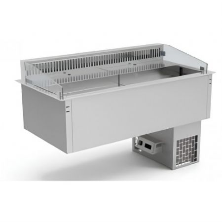 Cuve froide murale encastrable 5 GN GN1/1-150 avec groupe incorpor - 1779x715x825 mm