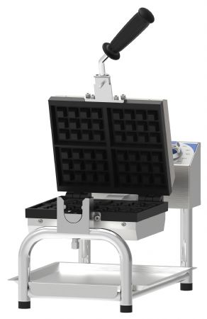 Gaufrier électrique professionnel simple ouverture pour 4 mini gaufres - Casselin - CG180S4 Gaufrier électrique professionnel simple ouverture pour 4 mini gaufres - Casselin - CG180S4