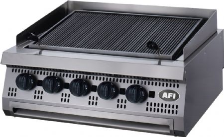 Grill pierre de lave profondeur 700 Gaz 800x700x280 mm - Afi-Collin-Lucy - CG7PG80