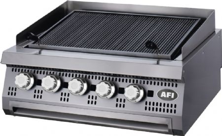 Grill pierre de lave profondeur 900 Gaz 800x900x280 mm - Afi-Collin-Lucy - CG9PG80