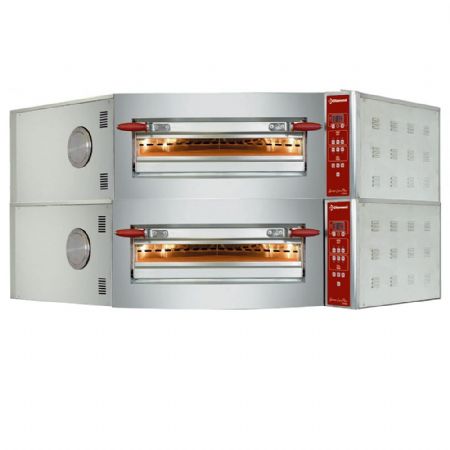 Four à pizza professionnel triphasé 2 chambres 2 x 8 pizzas Ø 350 mm - Diamond - CGD/2-DG Four à pizza professionnel triphasé 2 chambres 2 x 8 pizzas Ø 350 mm - Diamond - CGD/2-DG