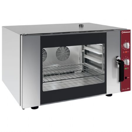 Four pâtissier électrique à convection 4 niveaux GN 1/1 avec humidificateur manuel - Diamond Promo - CGE11-M-230/1-