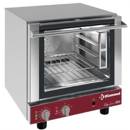Four mixte professionnel électrique à convection, 4 niveaux GN 2/3 + humidificateur manuel - Diamond Promo - CGE23-L