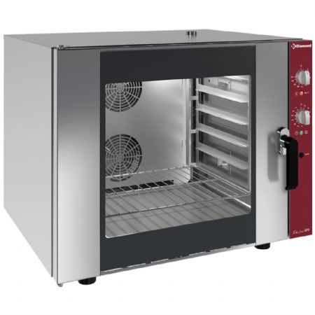 Four mixte professionnel électrique à convection 6 niveaux GN 1/1 humidificateur manuel - Diamond Promo - CGE611-BQ