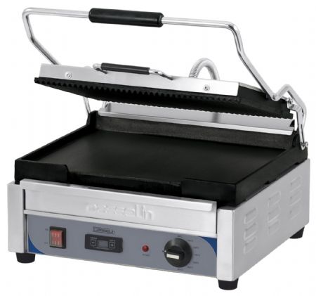 Paninis Grill Grand Premium Rainurée - Lisse avec minuteur - Casselin - CGPRLGPT