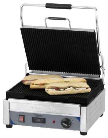 Paninis Grill Grand Premium Rainurée - Rainurée avec minuteur - Casselin - CGPRRGPT