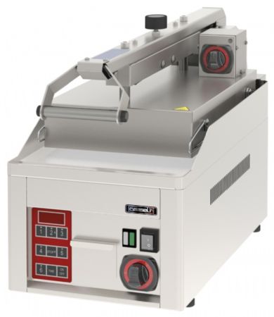 Clam grill steak avec presse à rabat électrique semi automatique - Casselin - CGRCAB