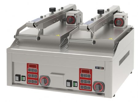 Grill  panini lectrique semi-automatique double - 2x280x400 mm