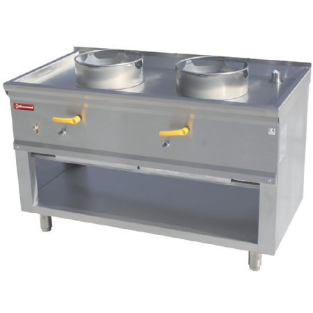 Fourneau wok 2 brûleurs Gaz - Diamond - CHINA/2S