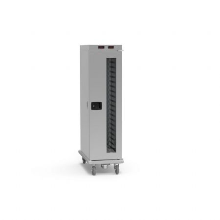 Chariot chauffant de liaison embouti GN1/1 - 930x500x1800mm