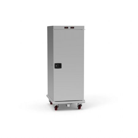 Chariot chauffant de liaison embouti GN2/1 - 955x705x1810mm